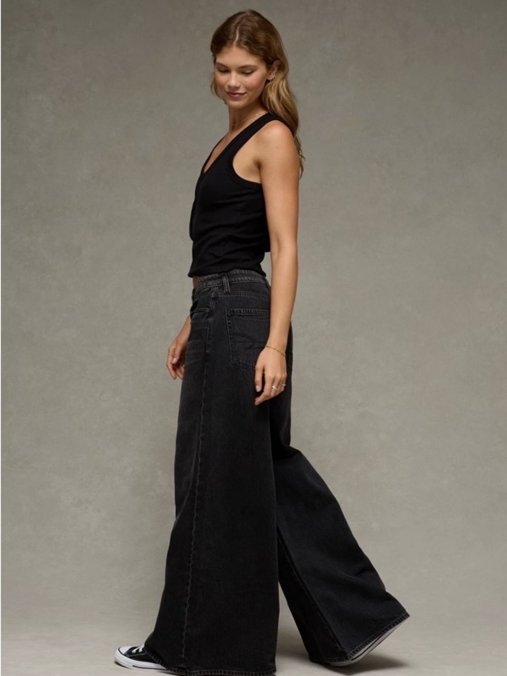 American Eagle A Line Wide Leg Jeans